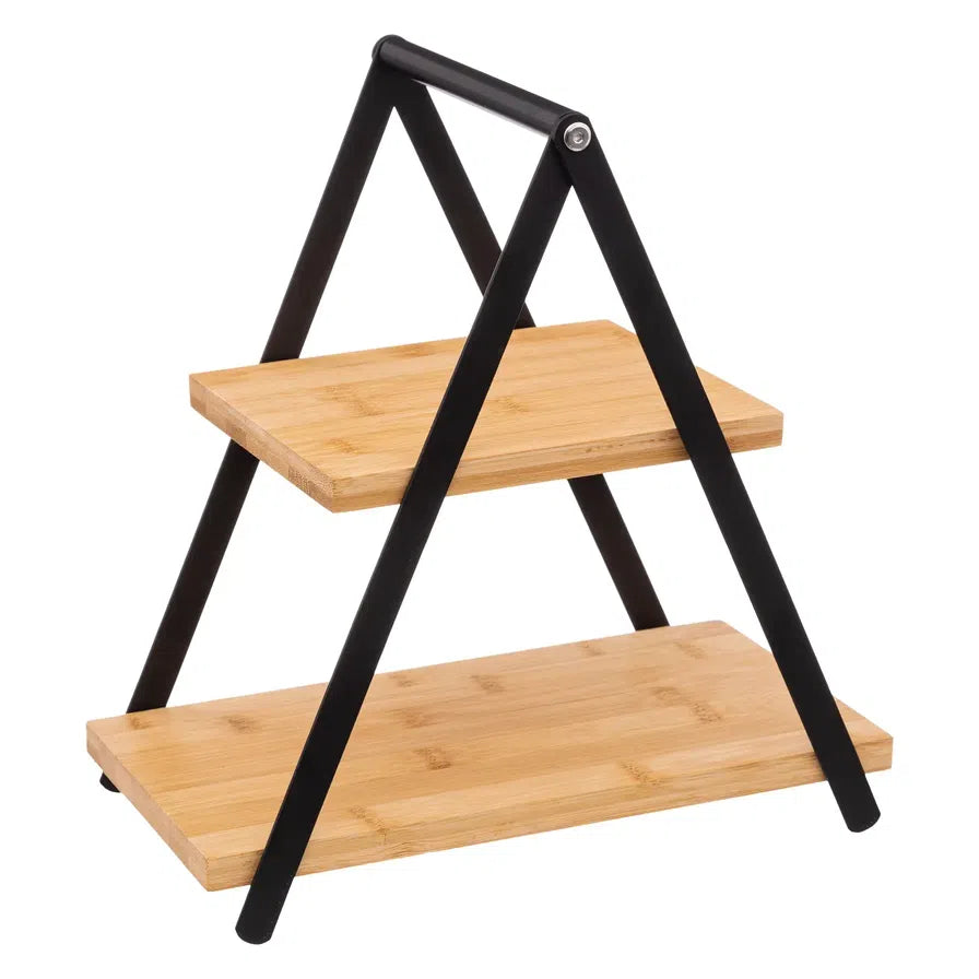 Sg Bamboo 2-tier Serving Stand