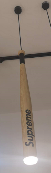 Baseball Woodgrain Color Light 60×760 (Model YZ3291)