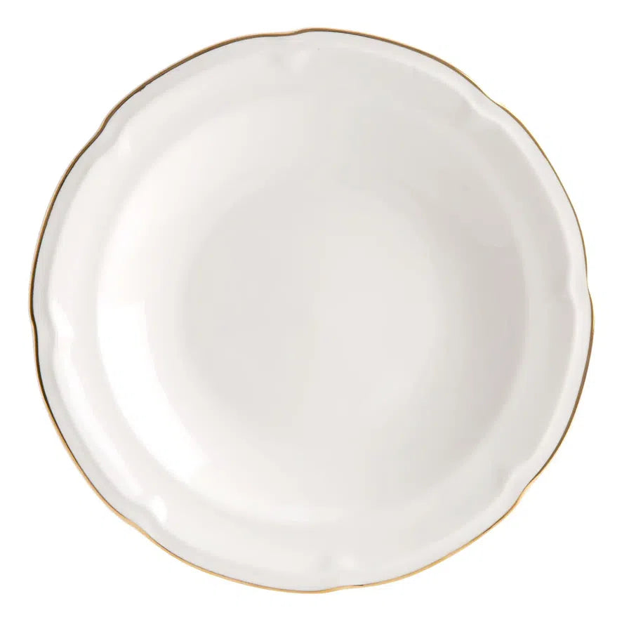 Orchid Earl Embossed New Bone China Soup Plate