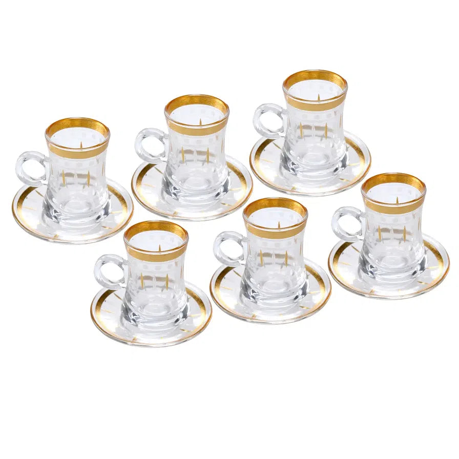 Orchid Glass Istikan Cup & Saucer Set