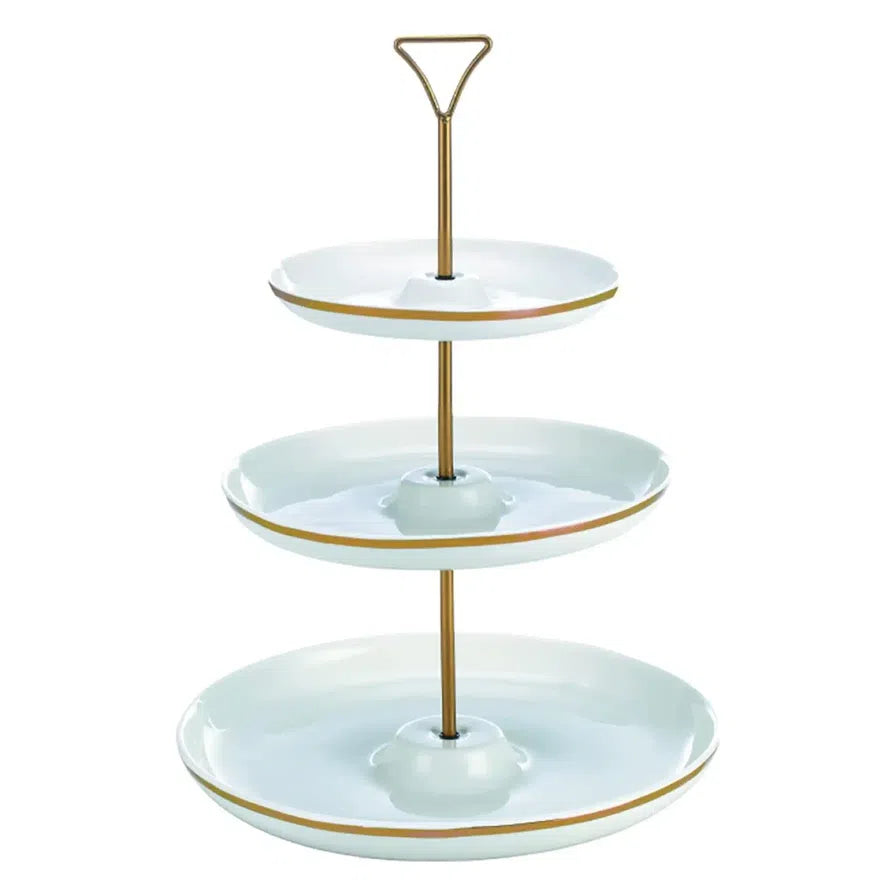 Shallow 3-tier Serving Plate