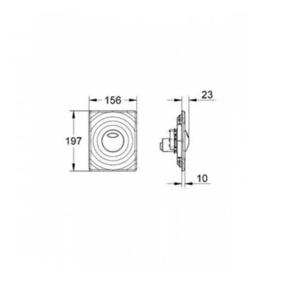 Grohe Surf WC Wall Plate