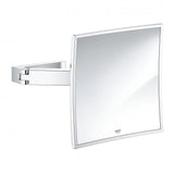 Grohe Selection Cube Magnifying Mirror – Chrome