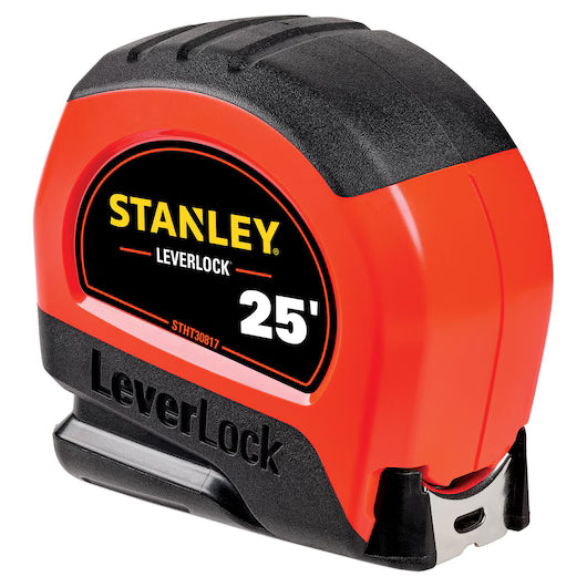 25 ft High‑Visibility LEVERLOCK® Tape Measure