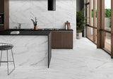 Tile-Howlite White Sat Rect