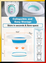 Foldable Sitz Bath for Toilet Seat