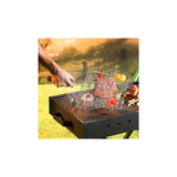 ROYALFORD | Barbeque Grill - Chromium Plated Iron with Wooden Handle (28x22x42cm)