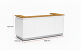 2381 Reception Table 2000*700*1050 (1set, 4box)