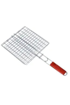 ROYALFORD | Barbeque Grill Chromium Plated Iron with Handle 25x25x51cm