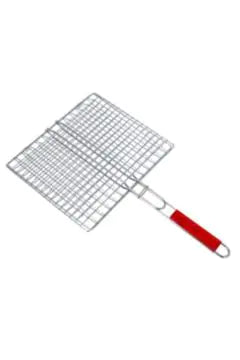 ROYALFORD | Barbeque Grill Chromium Plated Iron Wooden Handle 30x55x60cm