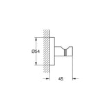 Grohe Essentials Robe Hook - Brushed Cool Sunrise