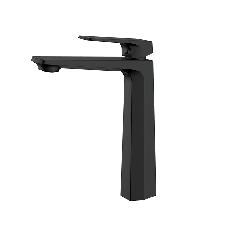 B043 Tall Black Basin Mixer – 45297