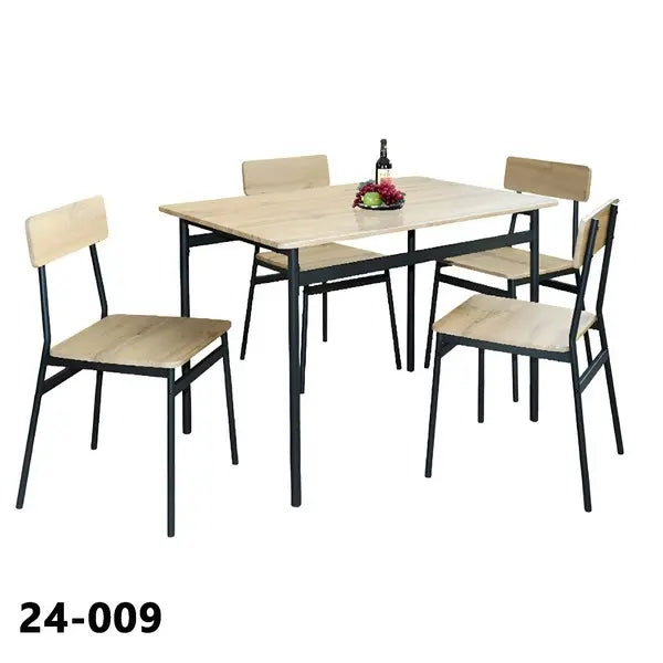 FANAR 1+4 Dining Table with Chair Set – 110×70×75 cm