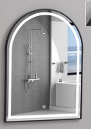 Black Frame LED mirror with Aluminum Frame