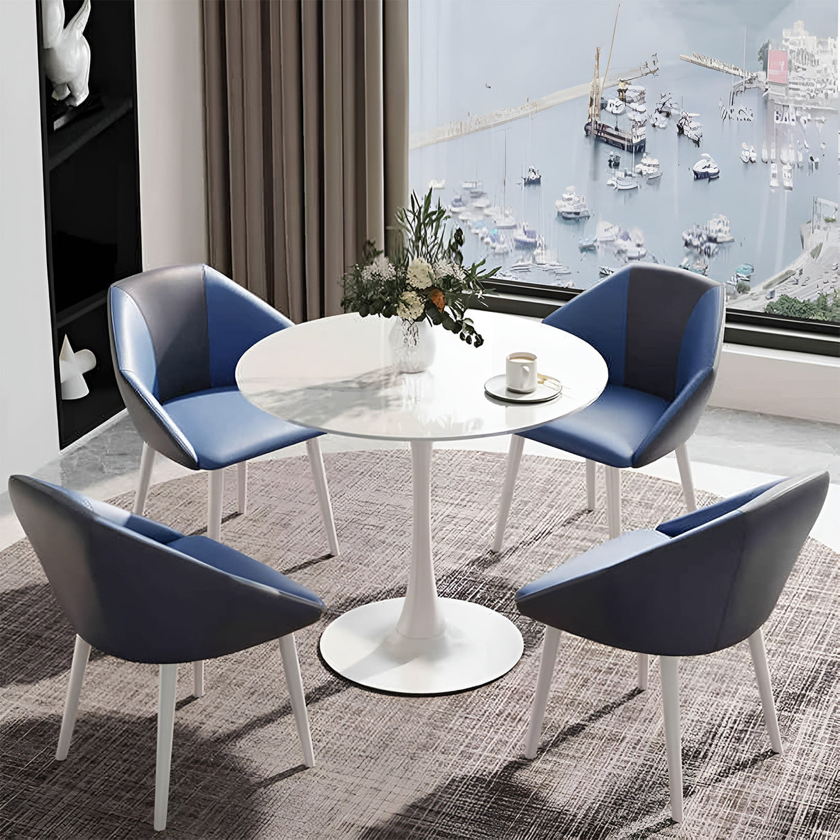 قاعدة معدنية مع غطاء سكاليولا - (cy3201) أبيض