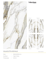 3200×1600 Calacatta Royal A – 12SP Slab