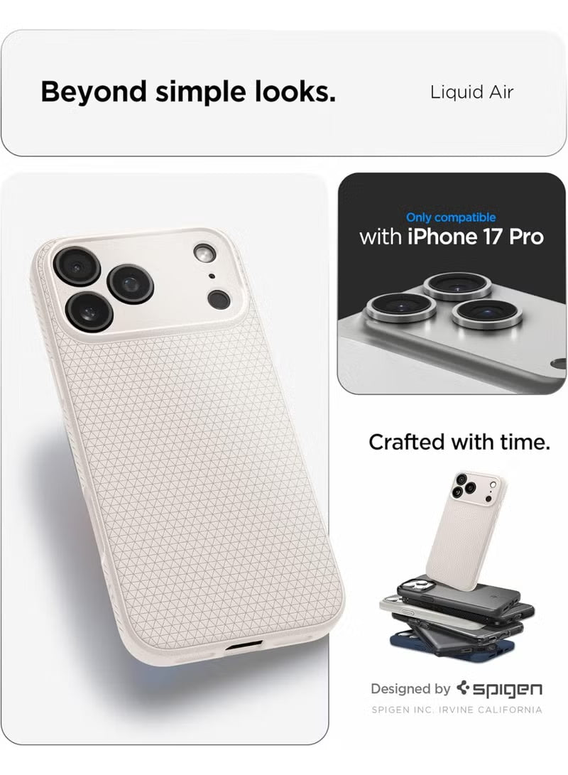 Liquid Air iPhone 17 PRO Case Cover (2025) - Natural Titanium