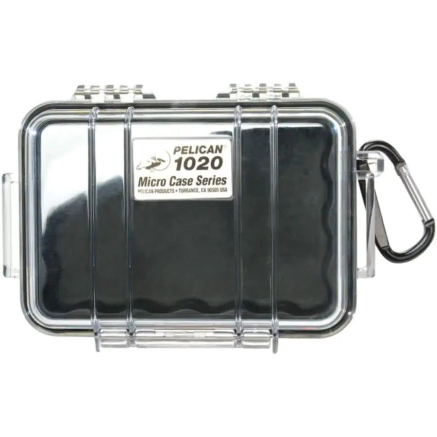 PELICAN | Micro Case – Clear with Black/Blue/Red accents