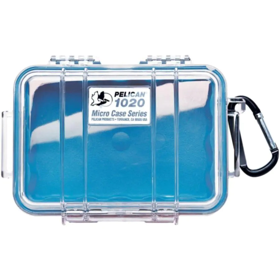 PELICAN | Micro Case – Clear with Black/Blue/Red accents