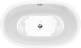 Acrylic Bath Tub C-3249 (72x120x60 cm, Brass Drain)