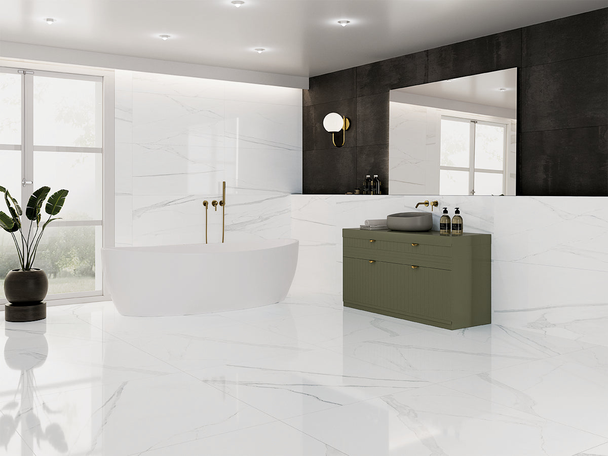 Tile-AU. Calacatta Polished White