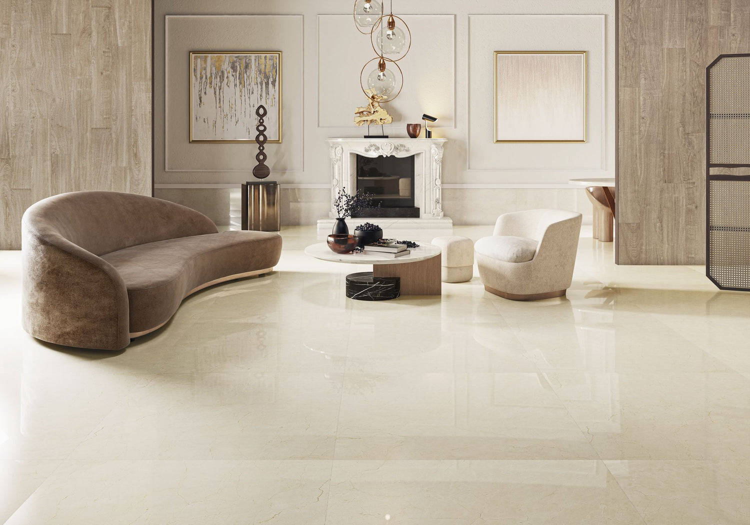 Tile-AU. Crema Roma Pol