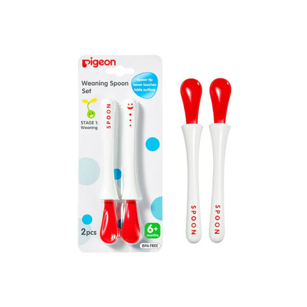 Pigeon Weaning Spoon Set 2Pcs Stage 1