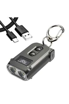 NITECORE | Dual-Core Intelligent Keychain Light with OLED Display (500 Lumens