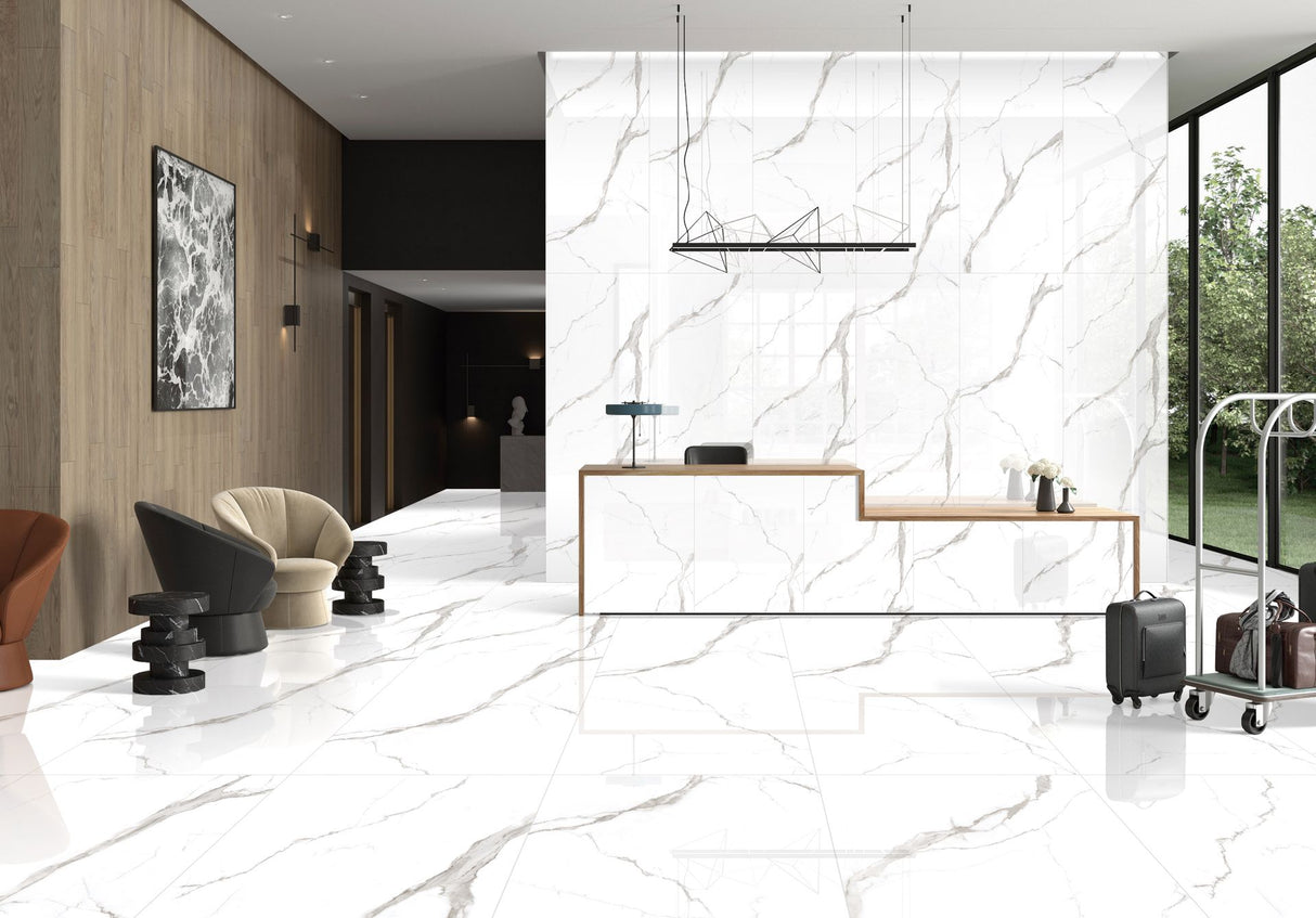 Tile Apuane Statuario 800x2400x15SP (1pc/1.92m²)