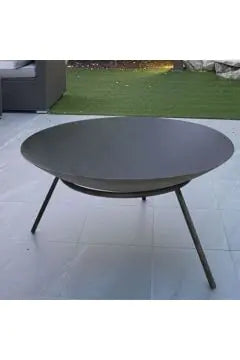 Round Fire Pit with Grill & Shield — 60 cm