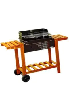 Wooden Trolley BBQ 56 × 41 cm