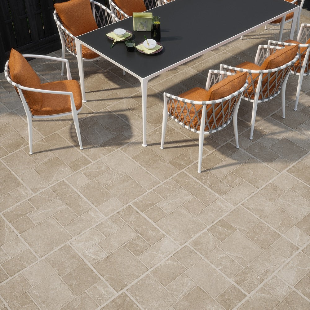 Inout Plus Pulse Antique MD Beige Matt Rect. Tile