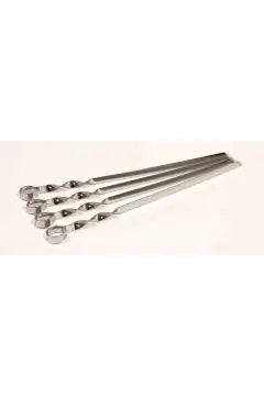 Skewers by 4 Pcs in Chromed Steel Frame 1 cm × 0.15 cm, Length 45 cm