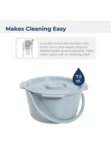 11148-1 Folding Steel Bedside Commode Chair