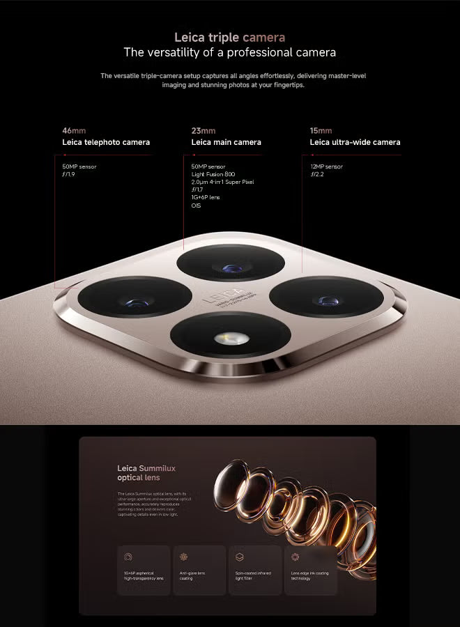 15T Dual SIM 5G Rose Gold 12GB RAM 512GB - Global Version