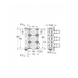 Grohe Rapido C Rough-In for Triple Volume Control