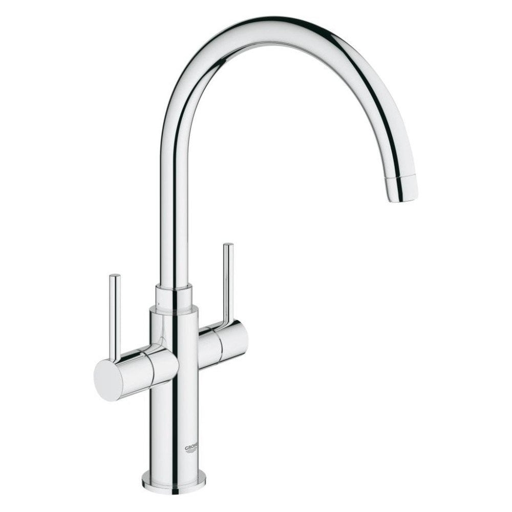 Grohe Ambi Cosmopolitan Two Handle Kitchen Sink Mixer Tap – Chrome