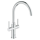 Grohe Ambi Cosmopolitan Two Handle Kitchen Sink Mixer Tap – Chrome