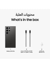 Galaxy S24 Ultra 5G Dual SIM Titanium Black 12GB RAM 512GB - Middle East Version
