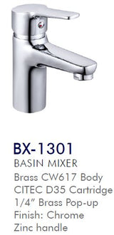 Basin Mixer Single Handle Bathroom Sink Faucet Chrome