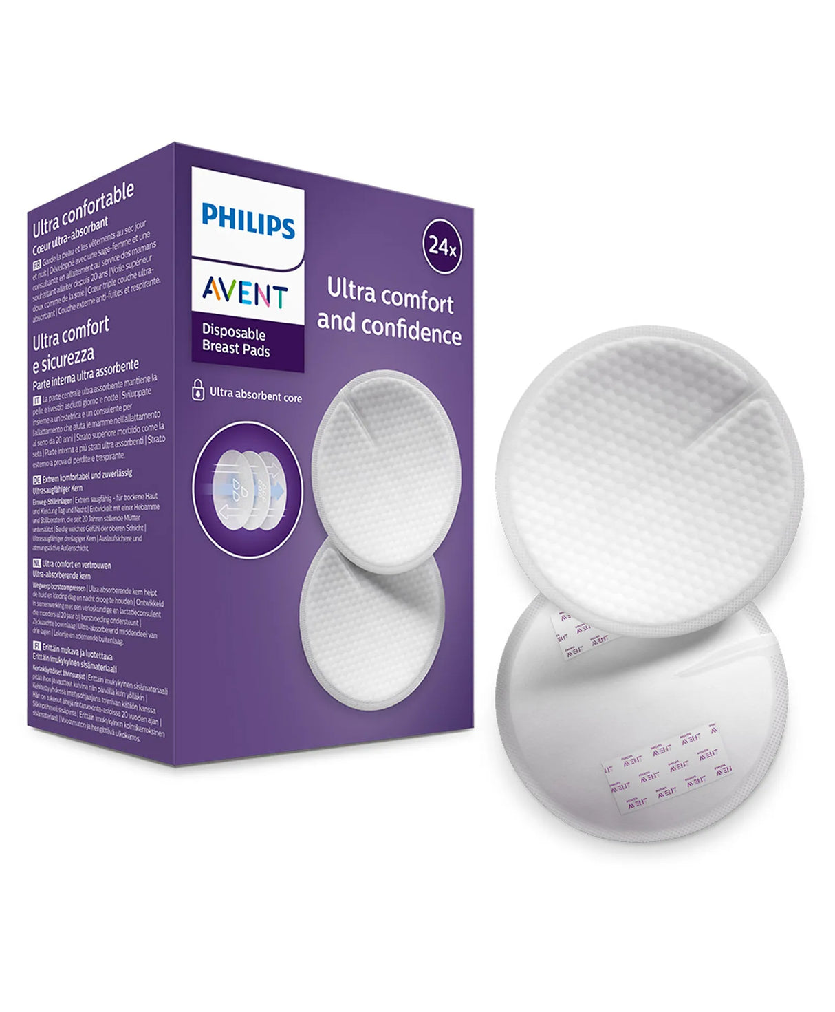 Philips Avent Disposable Breast Pads (24 pcs, Day Use) SCF254/24