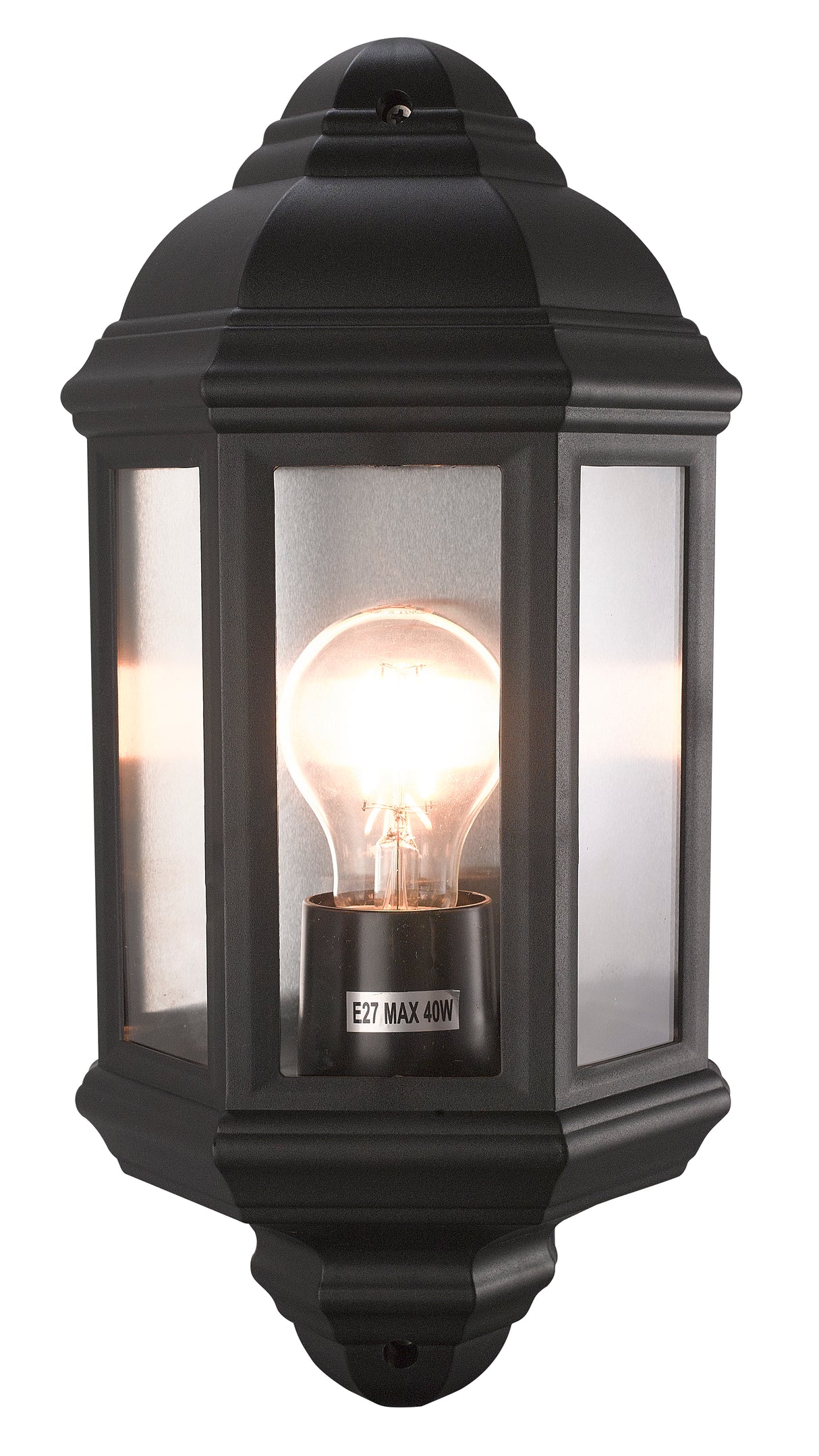 BLACK E27 (40W) - 6410 outdoor wall light