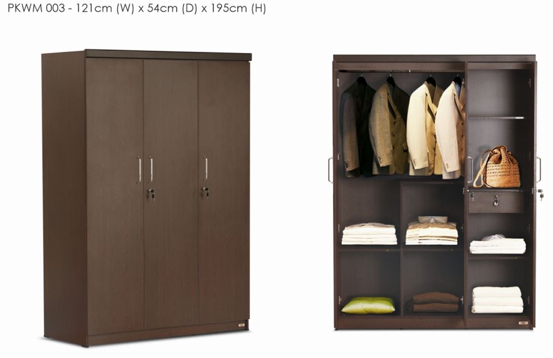 Monali Wardrobe PKWM 003 (3 Doors)