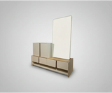 طقم غرفة نوم إزنيك مكون من 4 قطع – سرير بحجم كينج ووحدة تخزين 