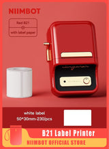 NIIMBOT B21 Pro 300dpi Bluetooth Label Printer-RED