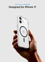 Ultra Hybrid MagFit iPhone 17 Case Cover with MagSafe (2025) - Clear Graphite