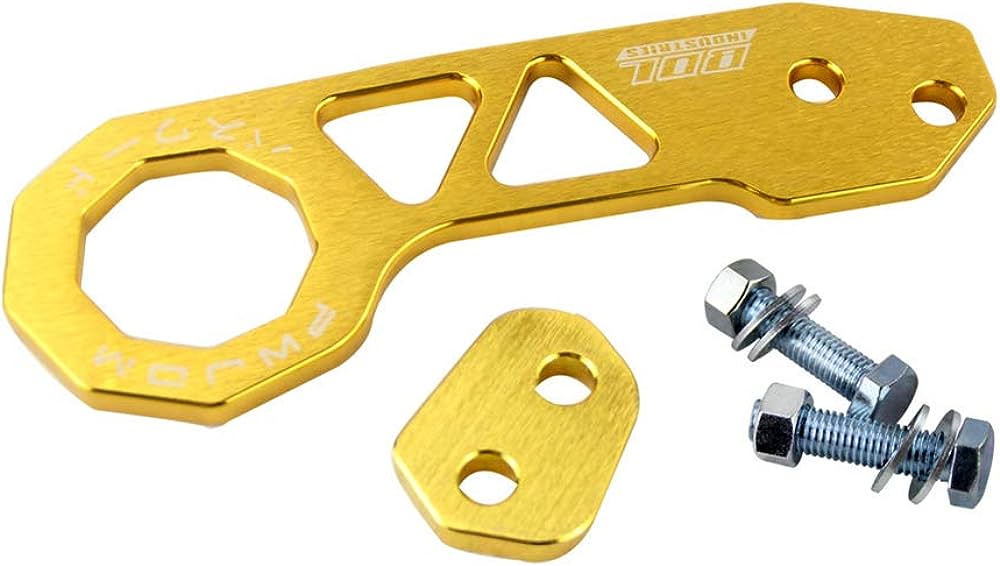 Aluminium Front and Rear JDM Benen Racing Tow Hook (Orange-Gold)