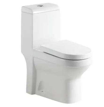 Single Piece Toilet (S-trap 250mm PP Seat Cover) 725*373*803MM -  White