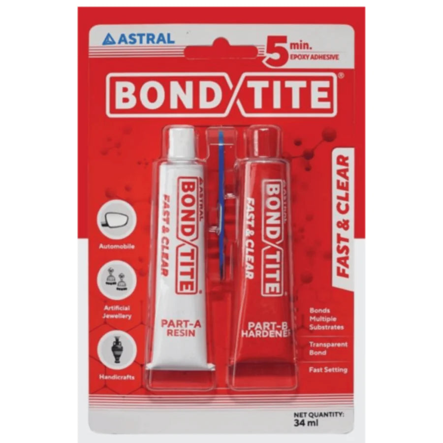 Bond Tite Rapid 5min Epoxy Adhesive 2x 17ml