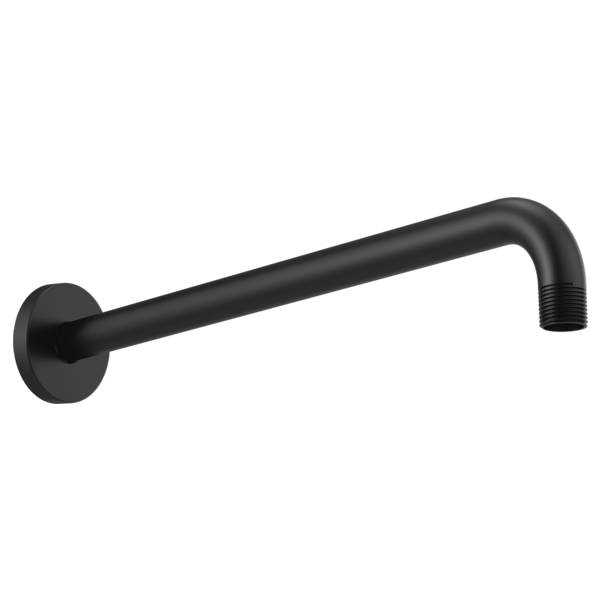 Brizo European 16" Shower Arm & Flange – Matte Blac